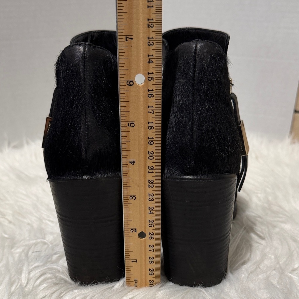 SEE By Chloe Black Ankle Boots with Goldtone Accents - Picture 12 of 13